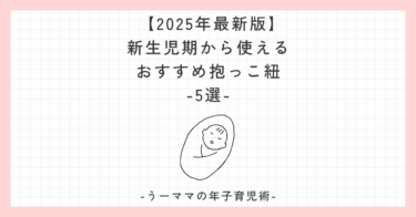 【2025年最新版】新生児期から使えるおすすめの抱っこ紐5選